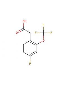Astatech 2-[4-FLUORO-2-(TRIFLUOROMETHOXY)PHENYL]ACETIC ACID, 95.00% Purity, 1G